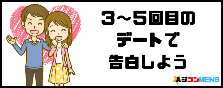 婚活では3~5回目のデートで告白しよう