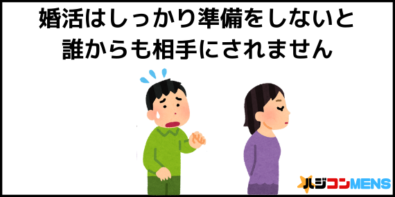 準備をしないと婚活は失敗します